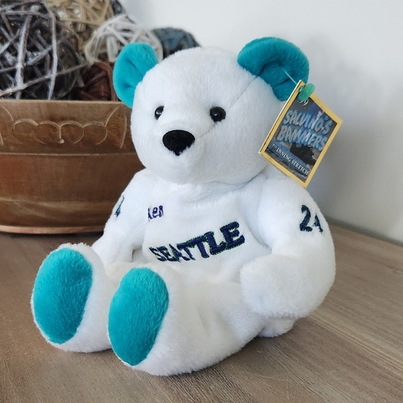 🧸 Ken Griffey Jr. #24 Salvino’s Bammers Bear – Seattle Mariners Plush - Picture 5 of 12